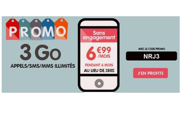 Promo Forfait WOOT 3Go