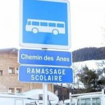 Ramassage scolaire et chemin des anes