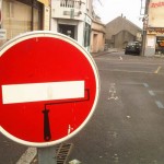 Sens interdit pinceau