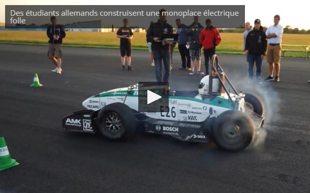 Des étudiants allemands construisent un monoplace électrique - record du monde de 0-100 km/h Battu