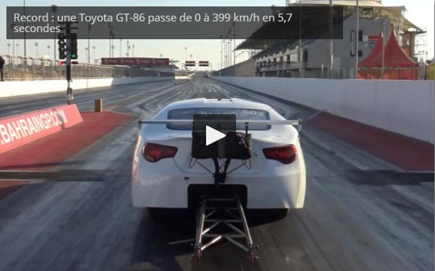 Record : une Toyota GT-86 passe de 0 à 399 km/h en 5,7 secondes