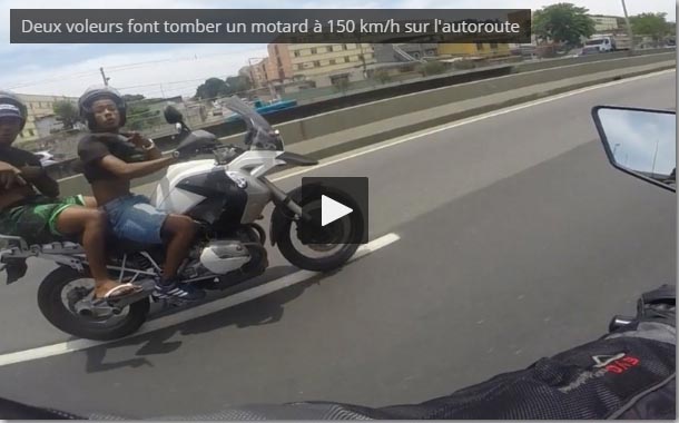 Deux voleurs font tomber un motard à 150 km/h sur l'autoroute